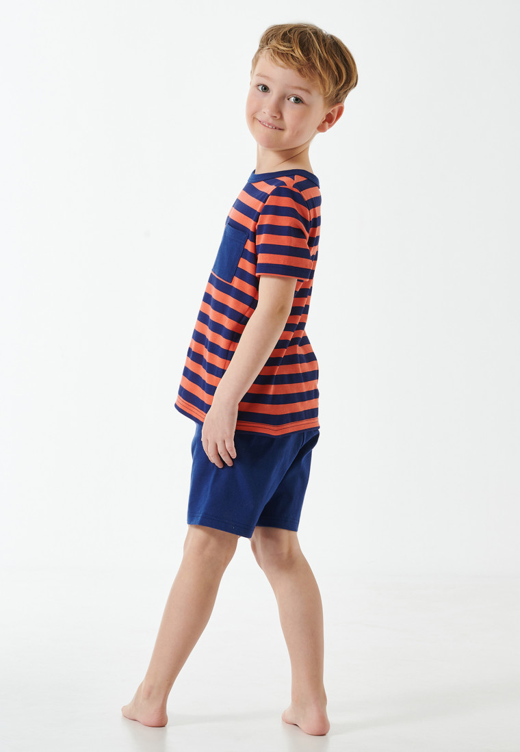 Pyjamas short striped red - Boys World