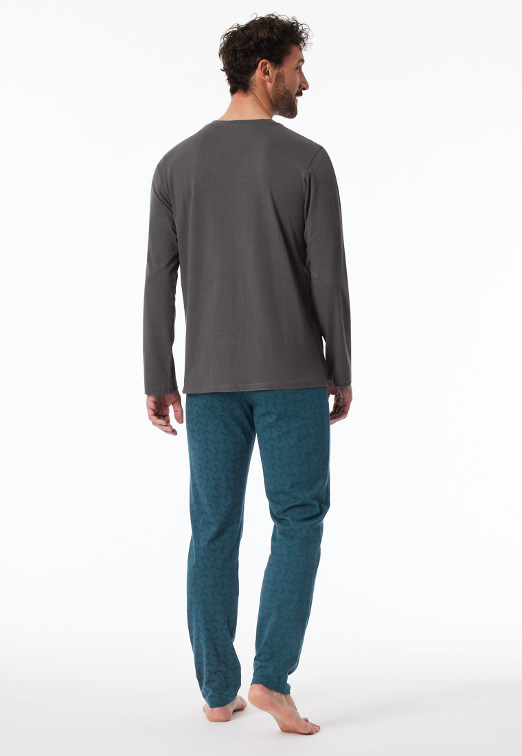 Pajamas long anthracite - Casual Essentials