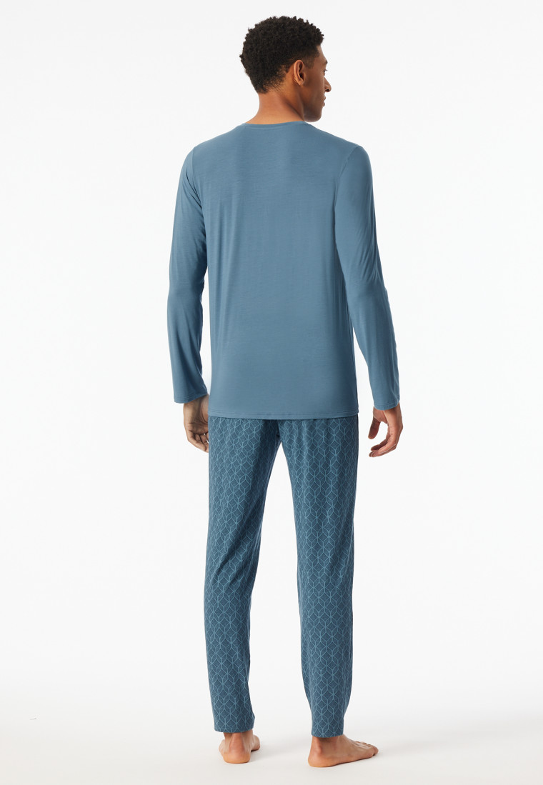 Long pyjamas atlantic blue - Long Life Soft