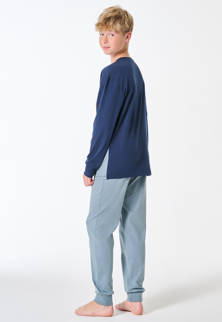 Pyjamas long color blocking mineral - Teens Nightwear