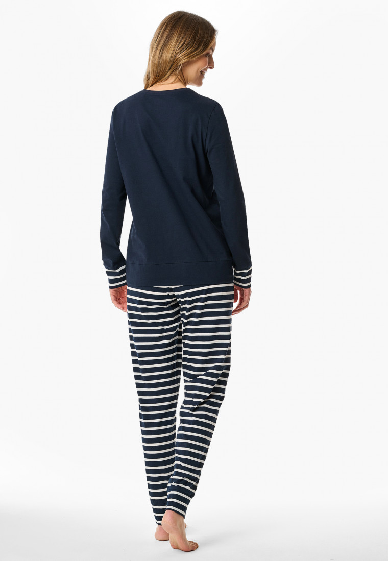 Long pyjamas midnight blue - Casual Essentials