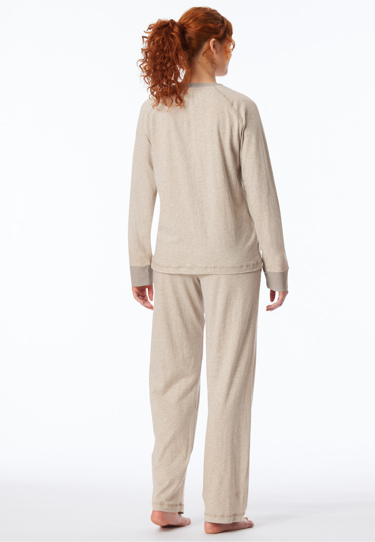 Schlafanzug lang natur - Casual Nightwear