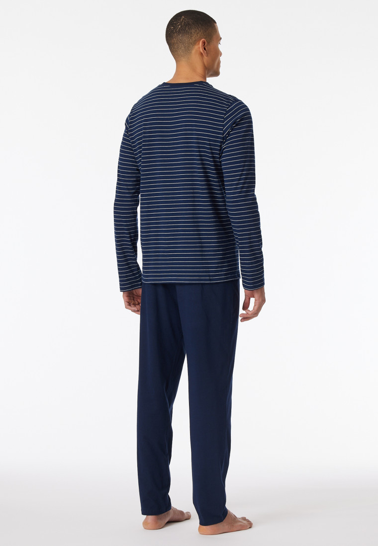 Pajamas long stripes admiral - Casual Essentials