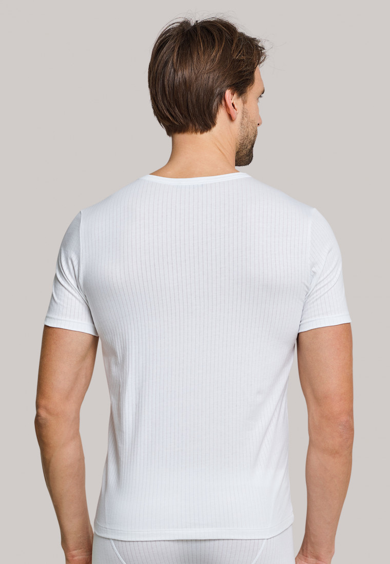 Lot de 2 t-shirts blancs à manches courtes et à col en V - Authentic