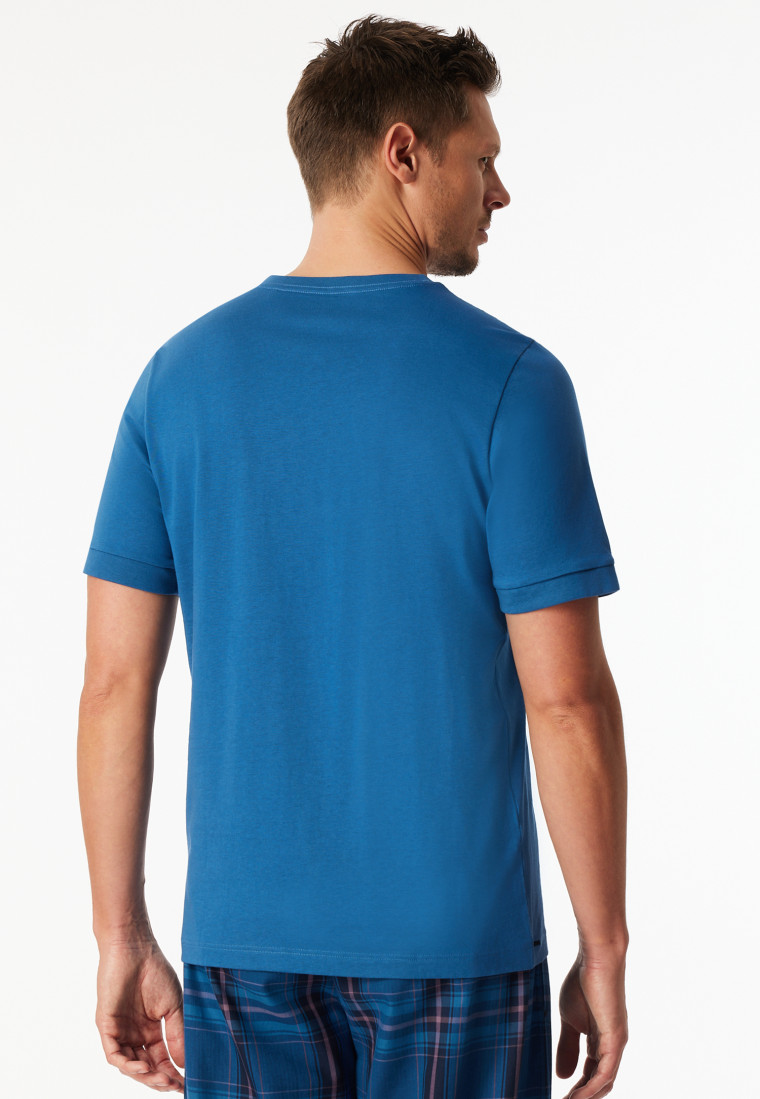 Shirt korte mouw blauw - Mix+ Relax