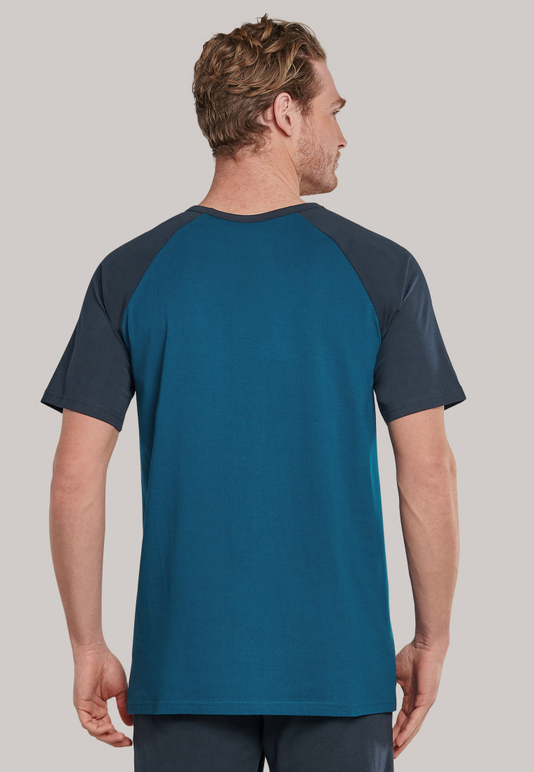 Shirt kurzarm blaugrau - Mix+Relax 1875