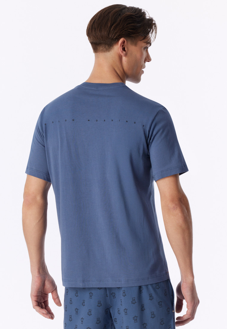 Shirt met korte mouwen in faded denim - Mix+ Relax