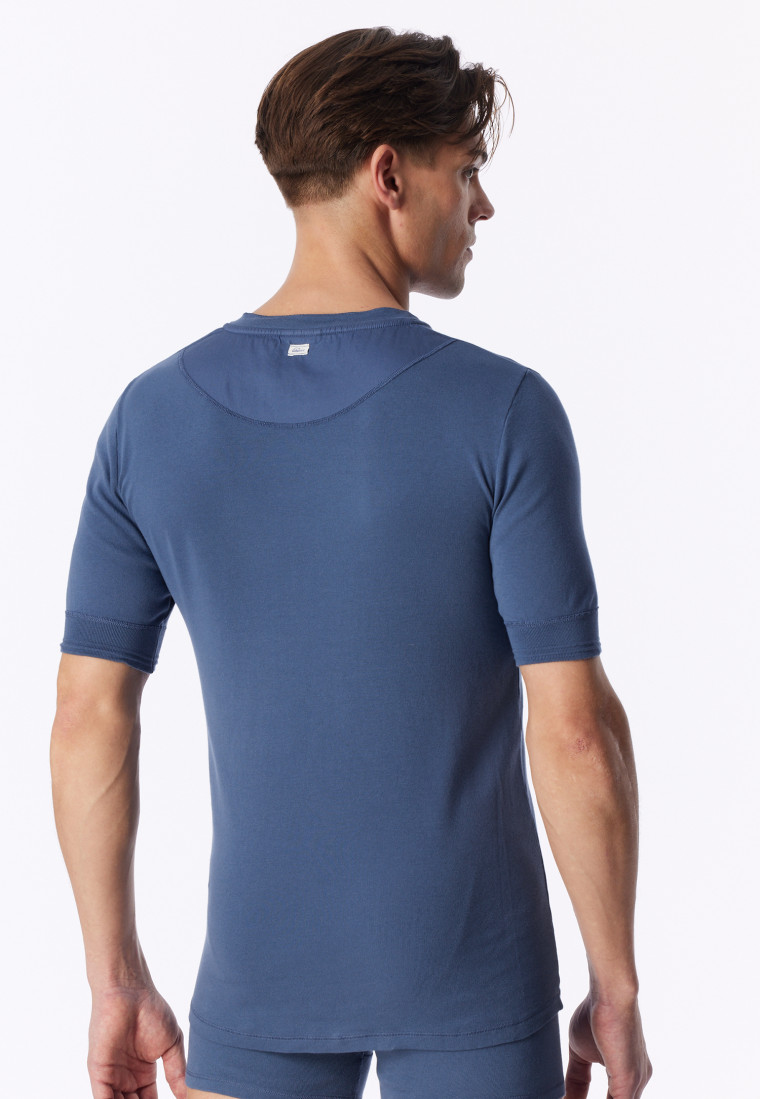 Maglietta a maniche corte in denim sbiadito - Revival Karl-Heinz