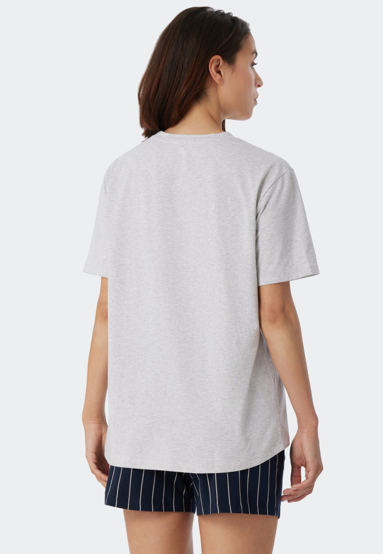 Shirt short-sleeved heather gray - Mix & Relax