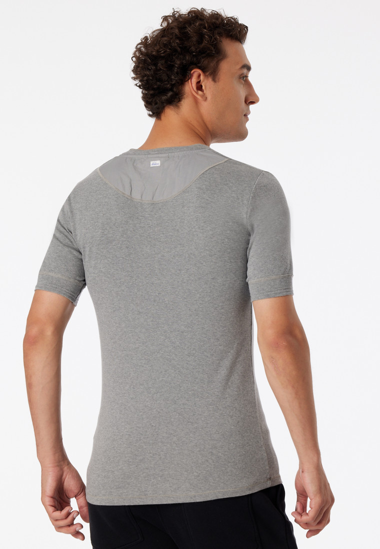 Short-sleeved shirt heather gray - Revival Karl-Heinz