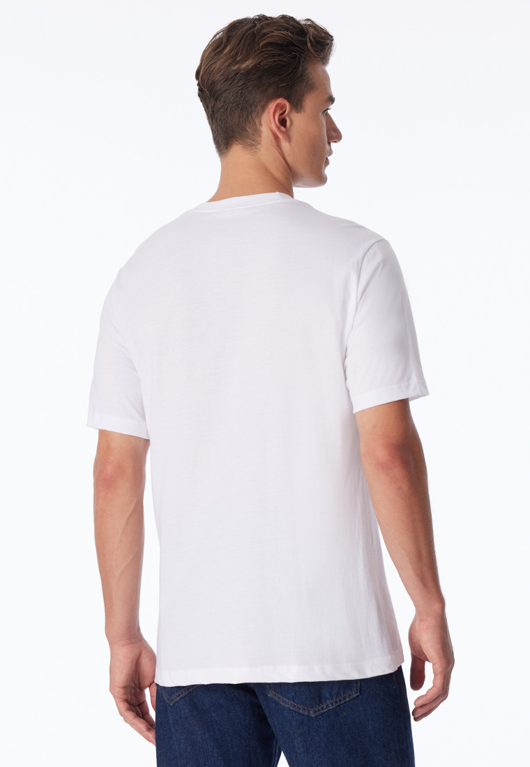 white short-sleeved shirt - American T-Shirt