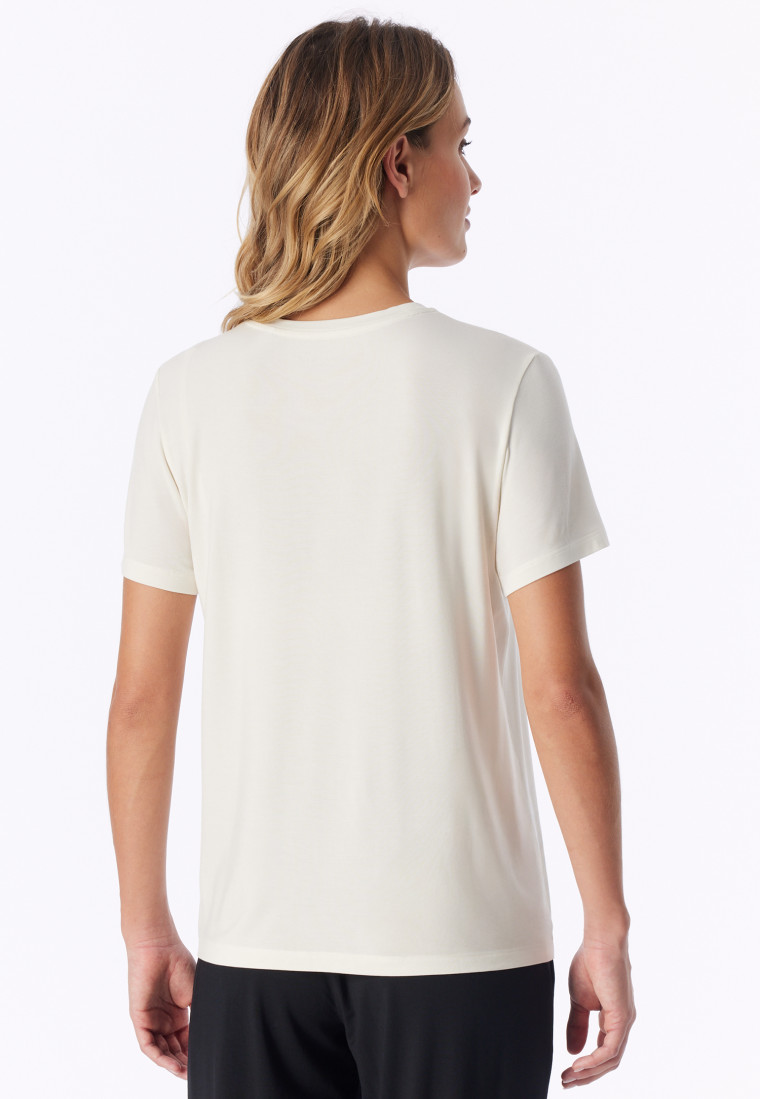 Shirt kurzarm naturweiß - Mix+Relax