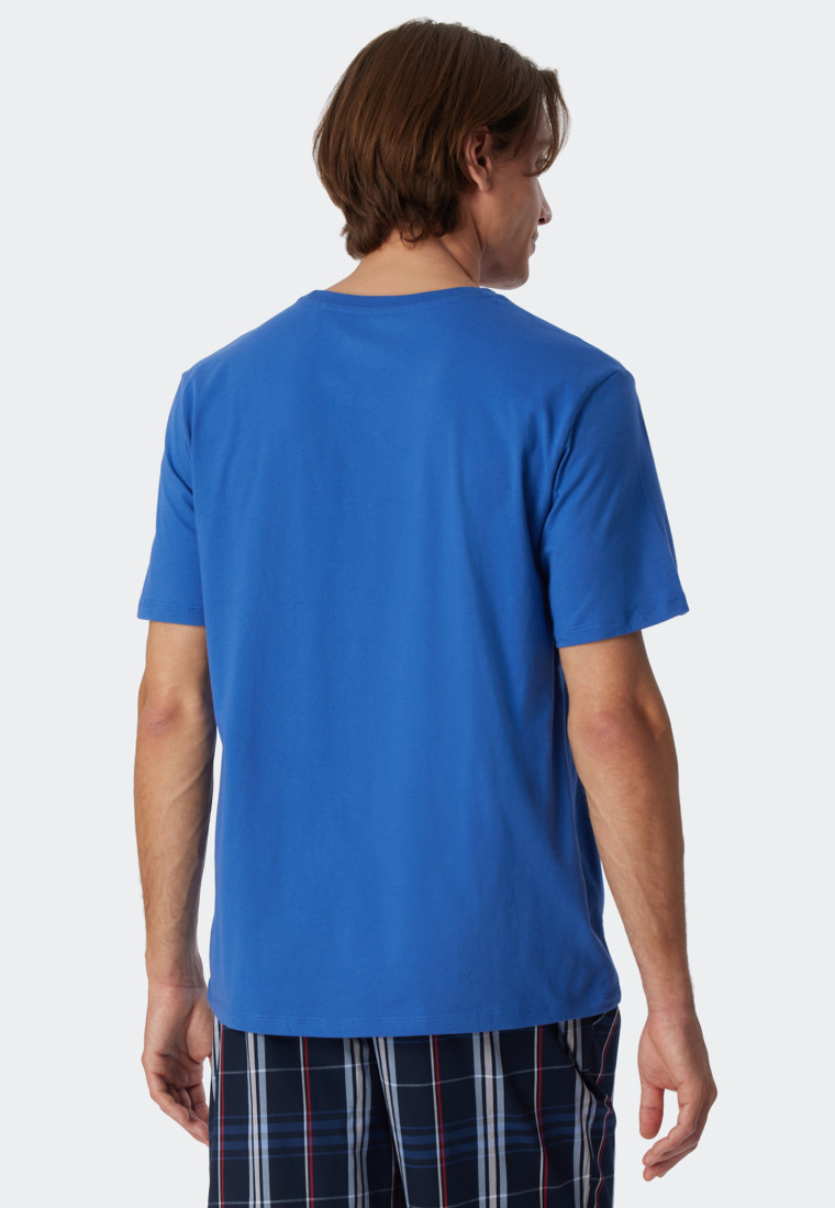 Shirt kurzarm Organic Cotton aqua - Mix+Relax
