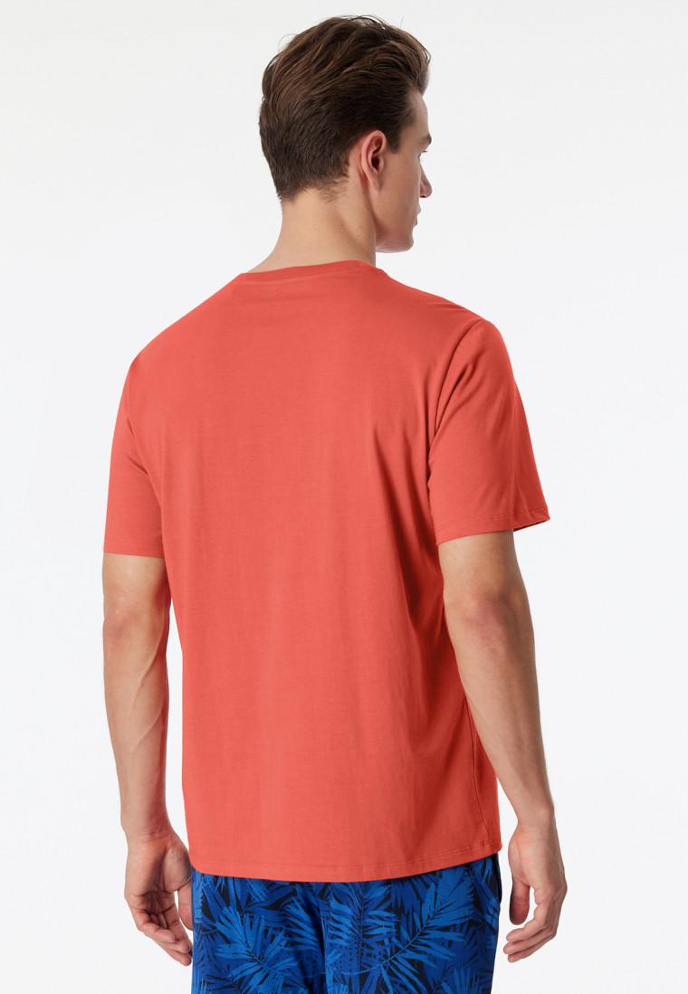 Shirt kurzarm rundhals grapefruit - Mix & Relax Cotton