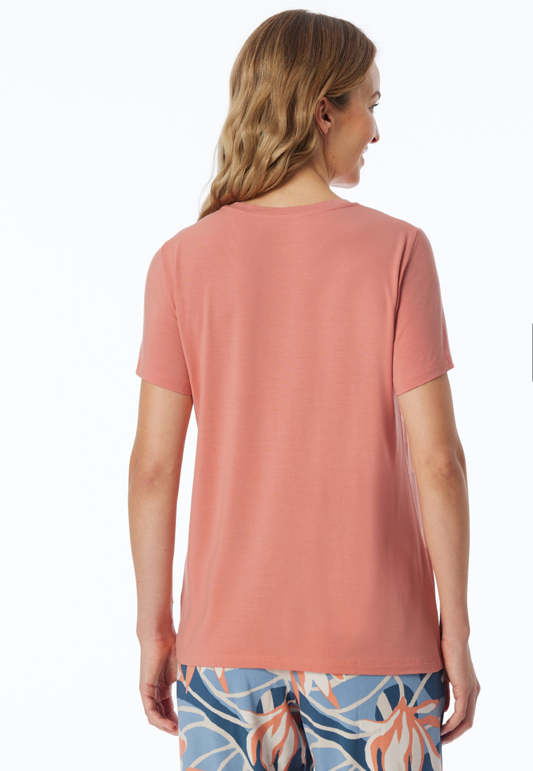 Shirt kurzarm rundhals papaya - Mix+Relax