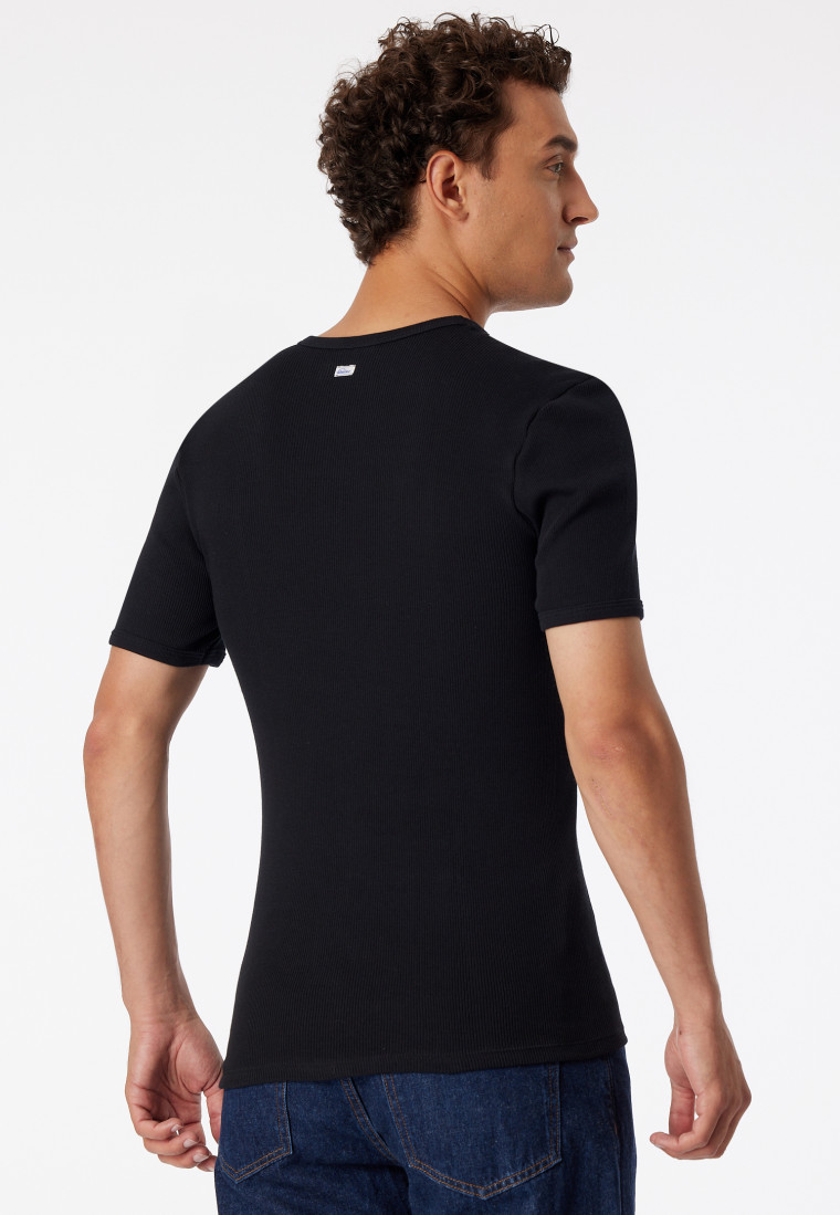Shirt short-sleeved black - Revival Friedrich