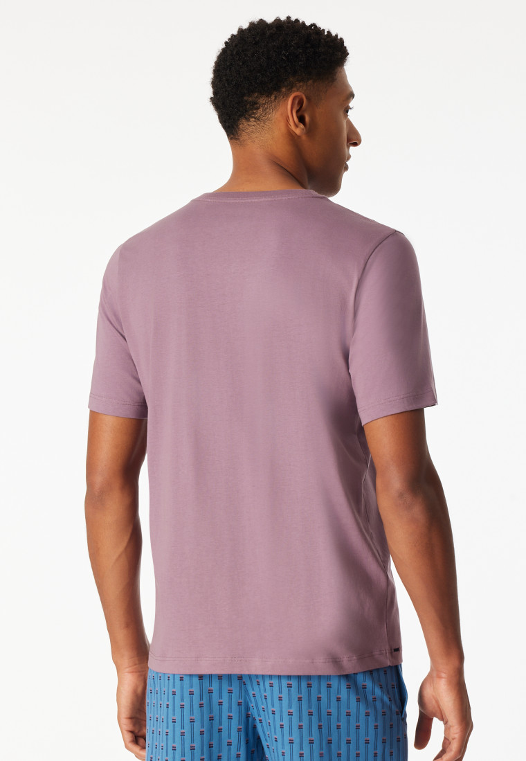Shirt korte mouw kwaliteit lila - Mix+ Relax