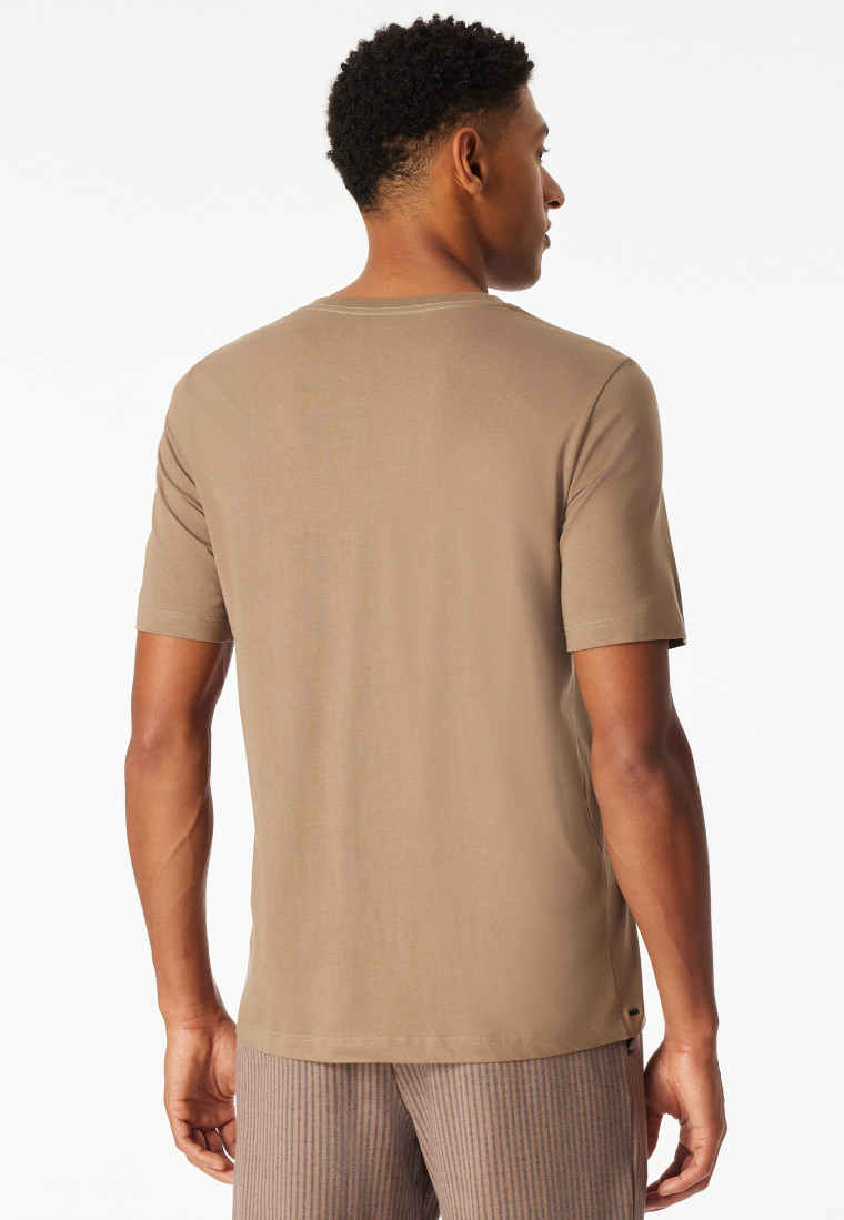 Shirt korte mouw kwaliteit nougat - Mix+ Relax