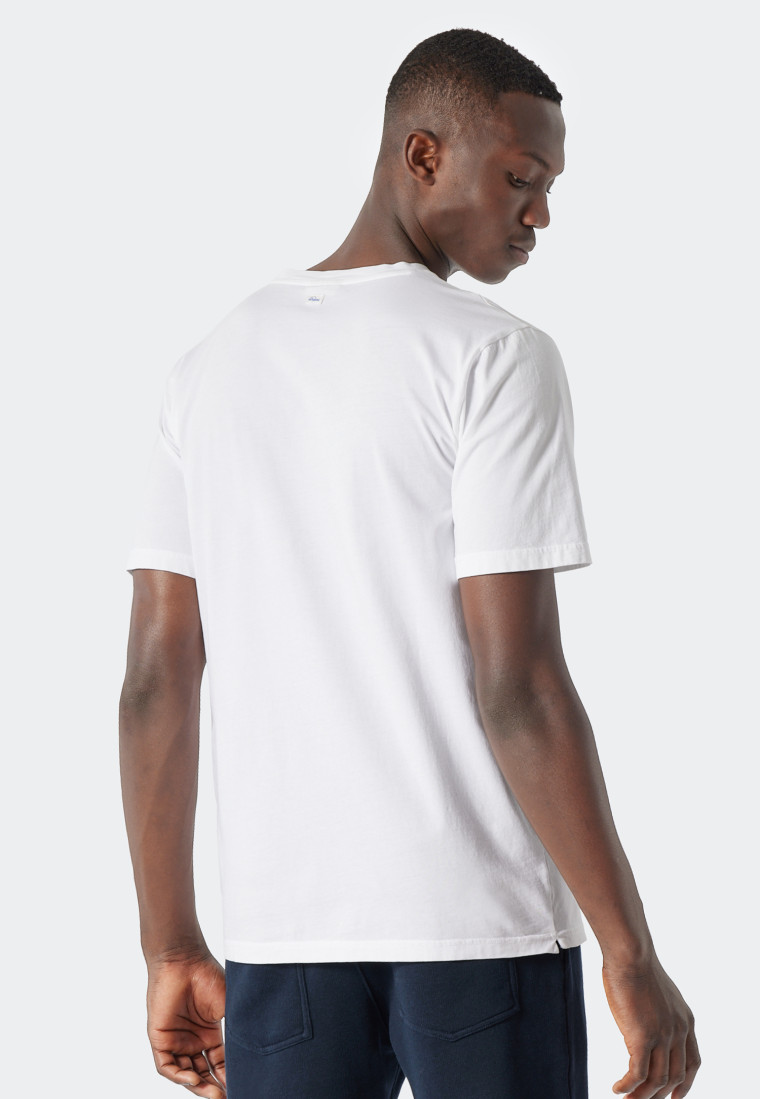 T-shirt blanc à manches courtes - Revival Hannes