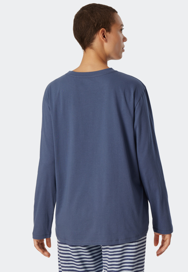 Shirt langarm blau - Mix+Relax