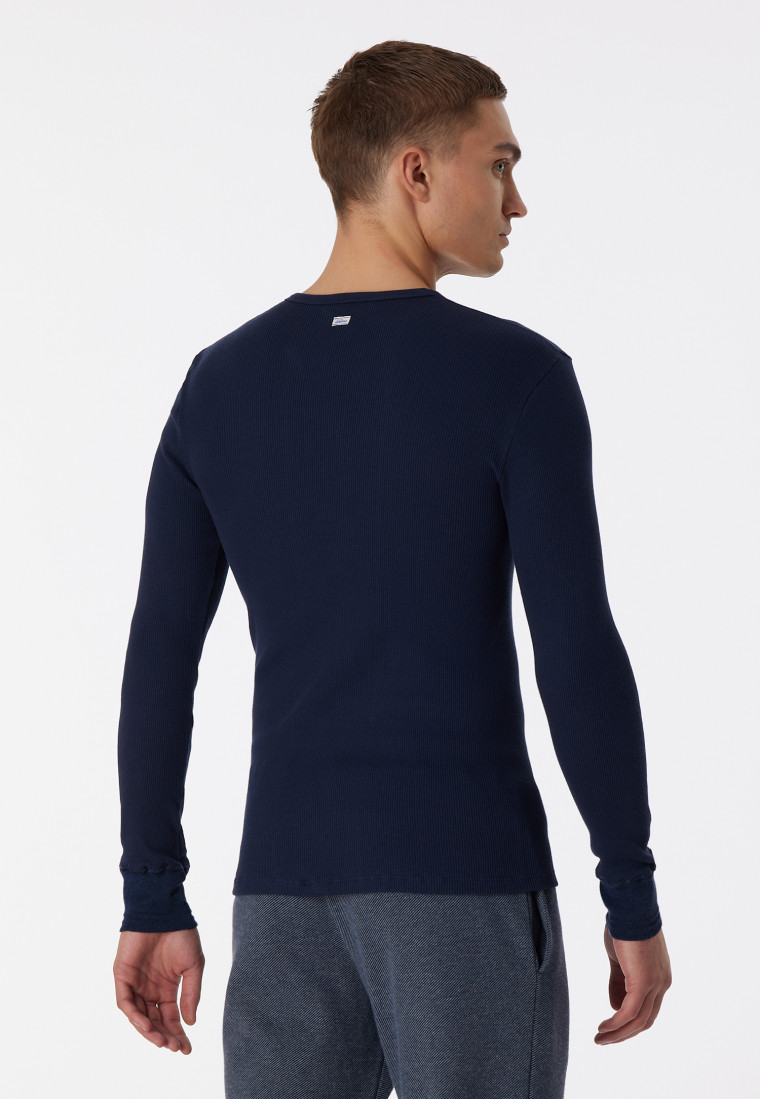 Maglia a maniche lunghe in tonalità blu scuro - Revival Friedrich