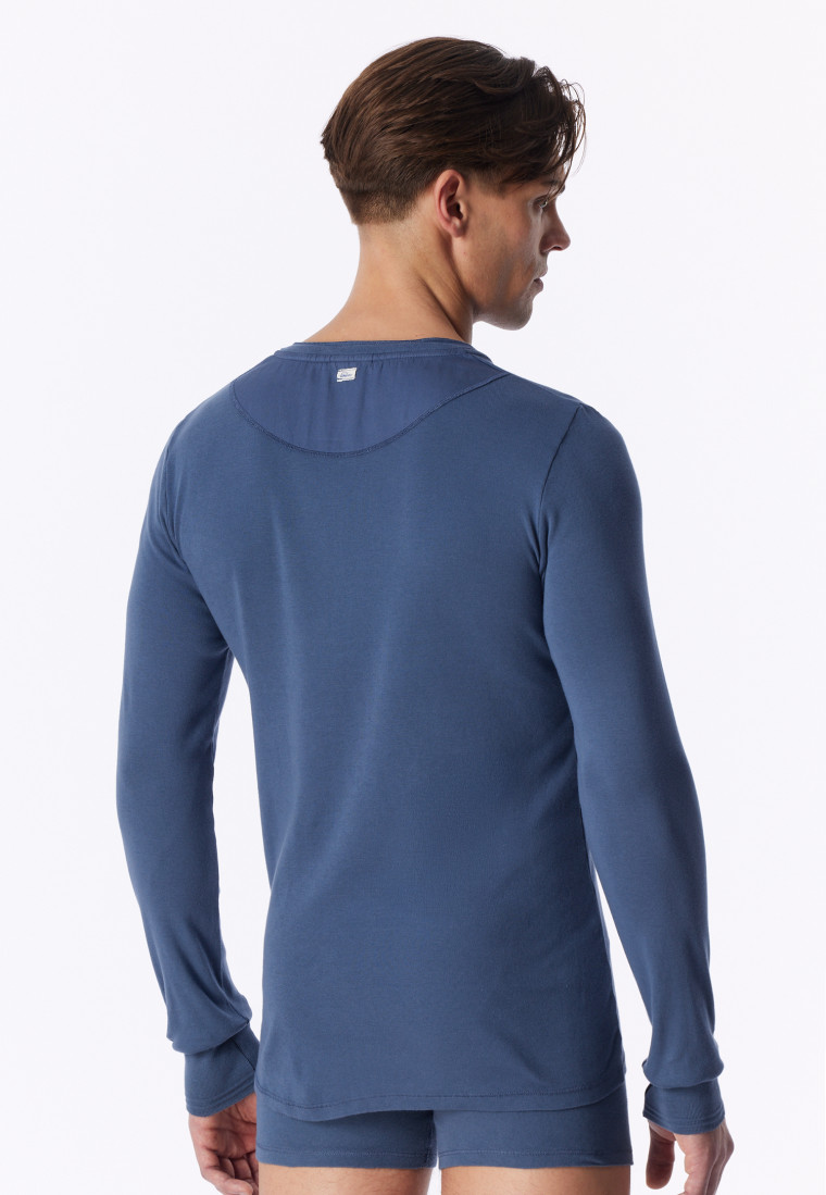 Maglietta a manica lunga in denim sbiadito - Revival Karl-Heinz
