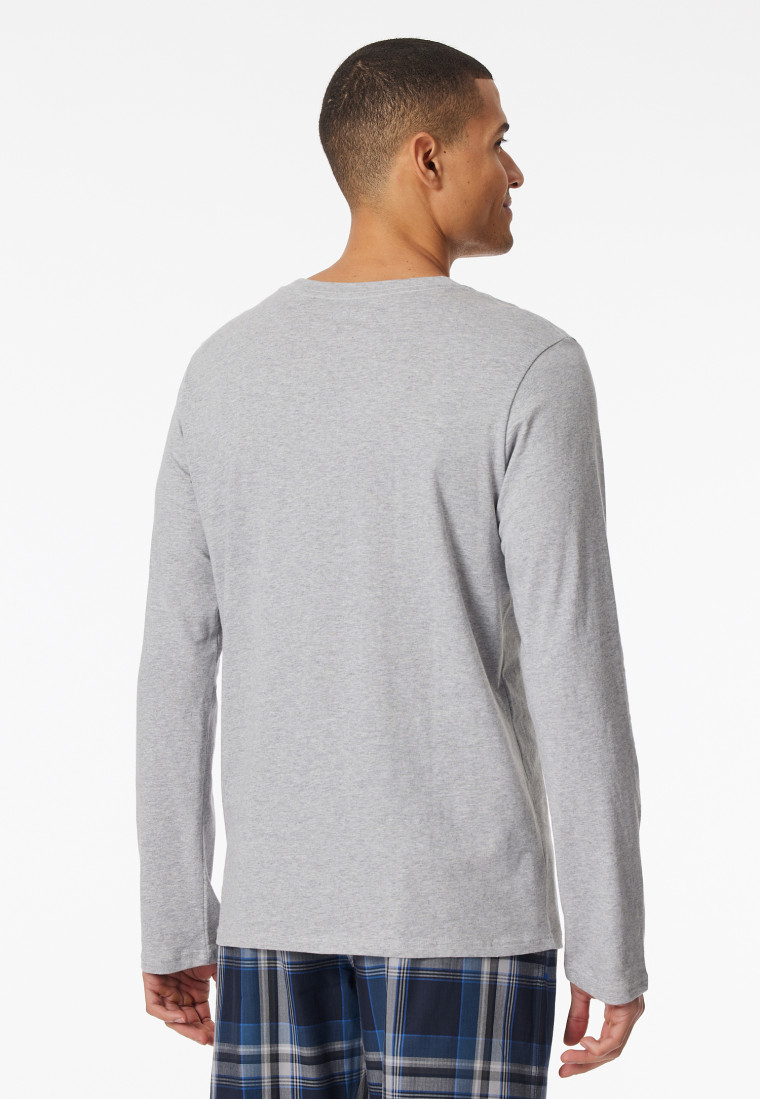 Shirt long-sleeve gray-mottled - Mix+Relax
