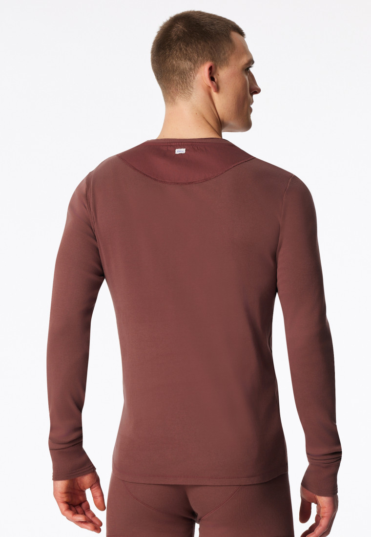 Shirt lange mouwen havanna - Revival Karl-Heinz