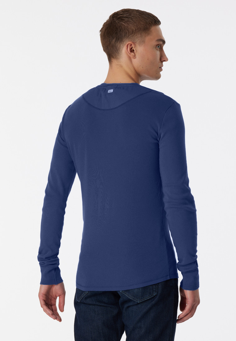 Shirt lange mouwen indigo - Revival Karl-Heinz