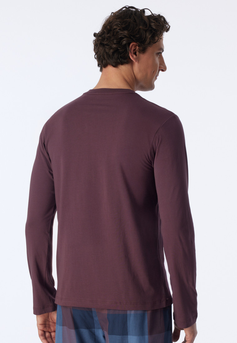 Long-Sleeve Shirt, cocoa brown - Mix+ Relax