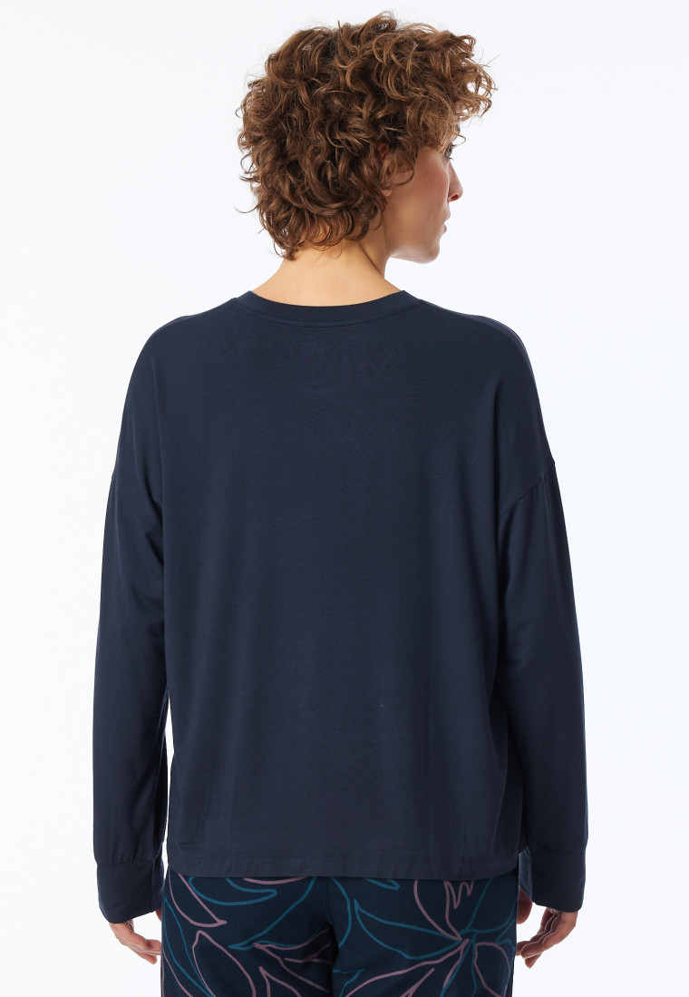 Shirt langarm nachtblau - Mix+Relax