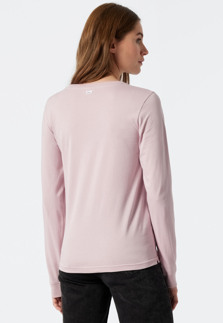 T-shirt manches longues rosé - Revival Antonia