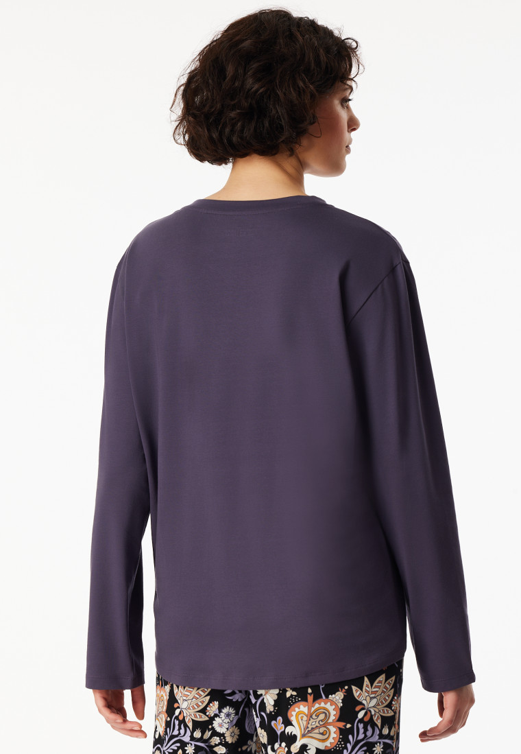 Shirt langarm rundhals indigo - Mix+Relax