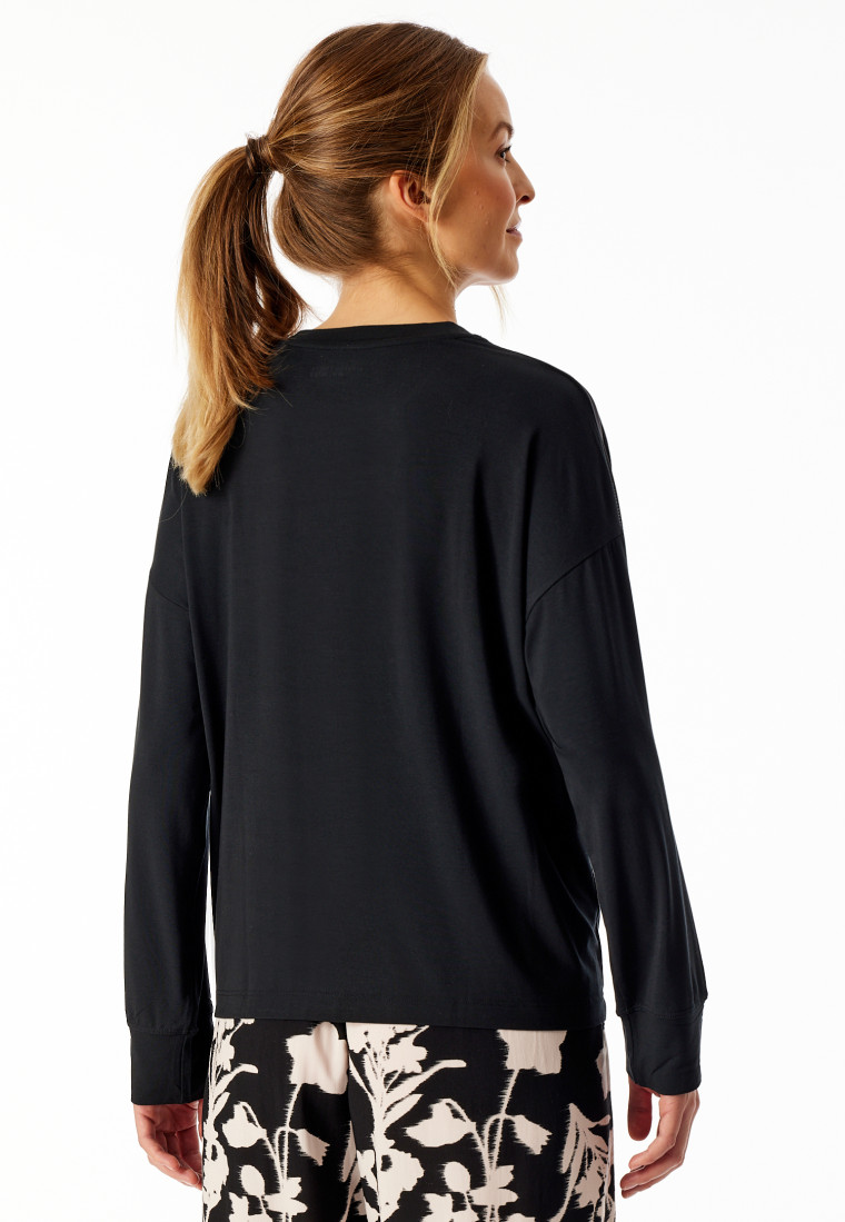 Shirt long-sleeve black - Mix+Relax