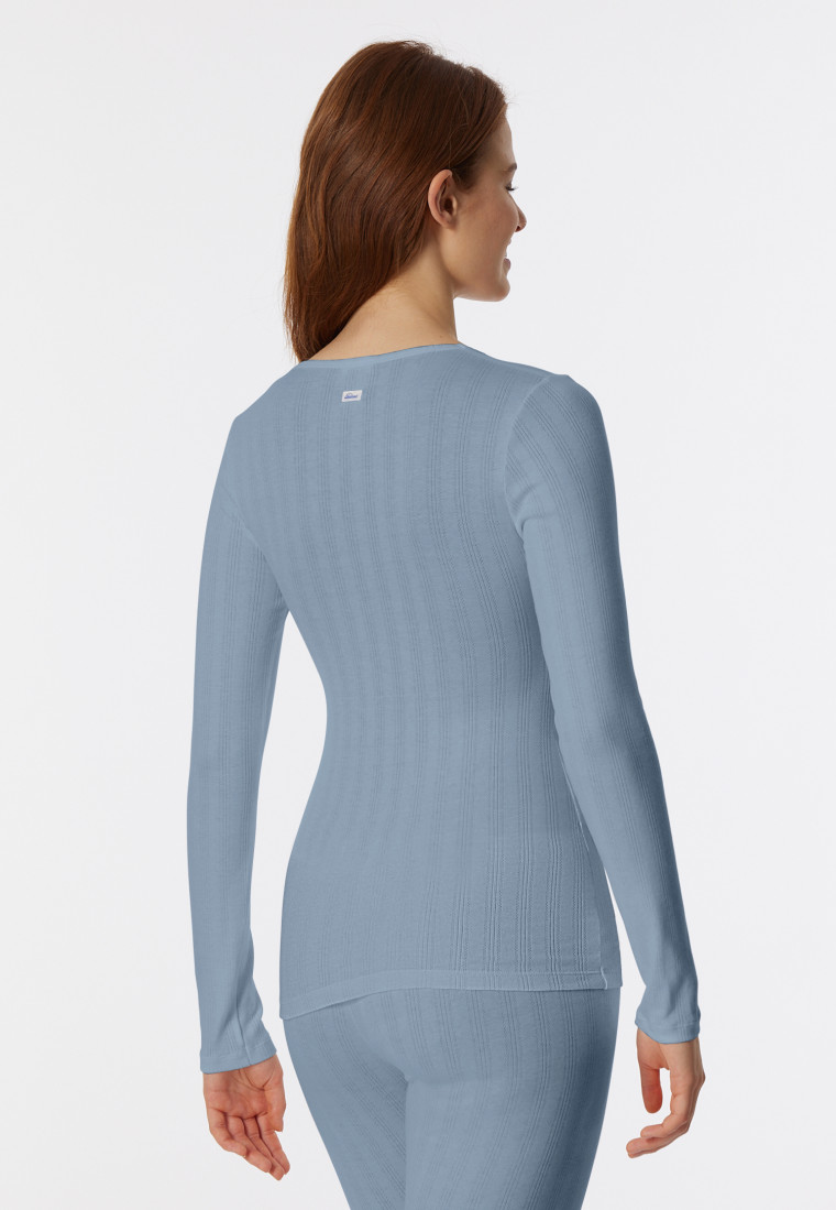 Shirt langarm blaugrau - Revival Agathe