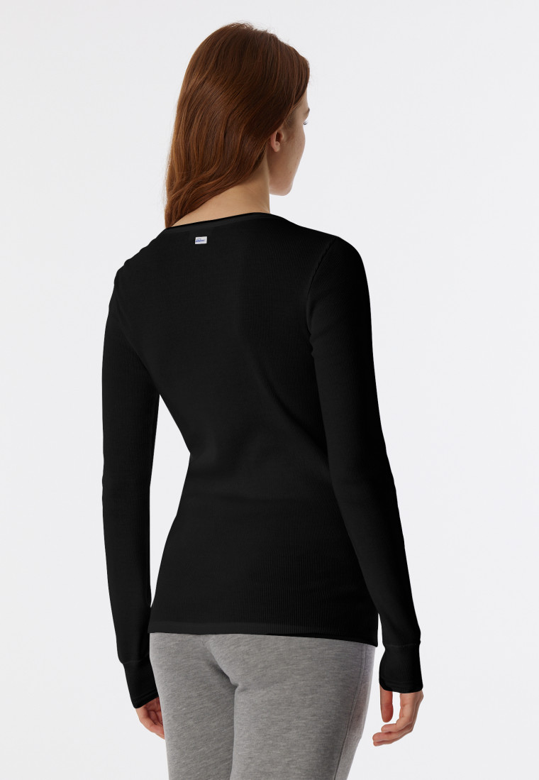 Shirt long-sleeved black - Revival Greta