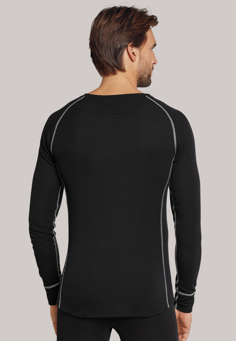 Shirt long sleeves thermal underwear extra warm black - Sport Thermo Plus
