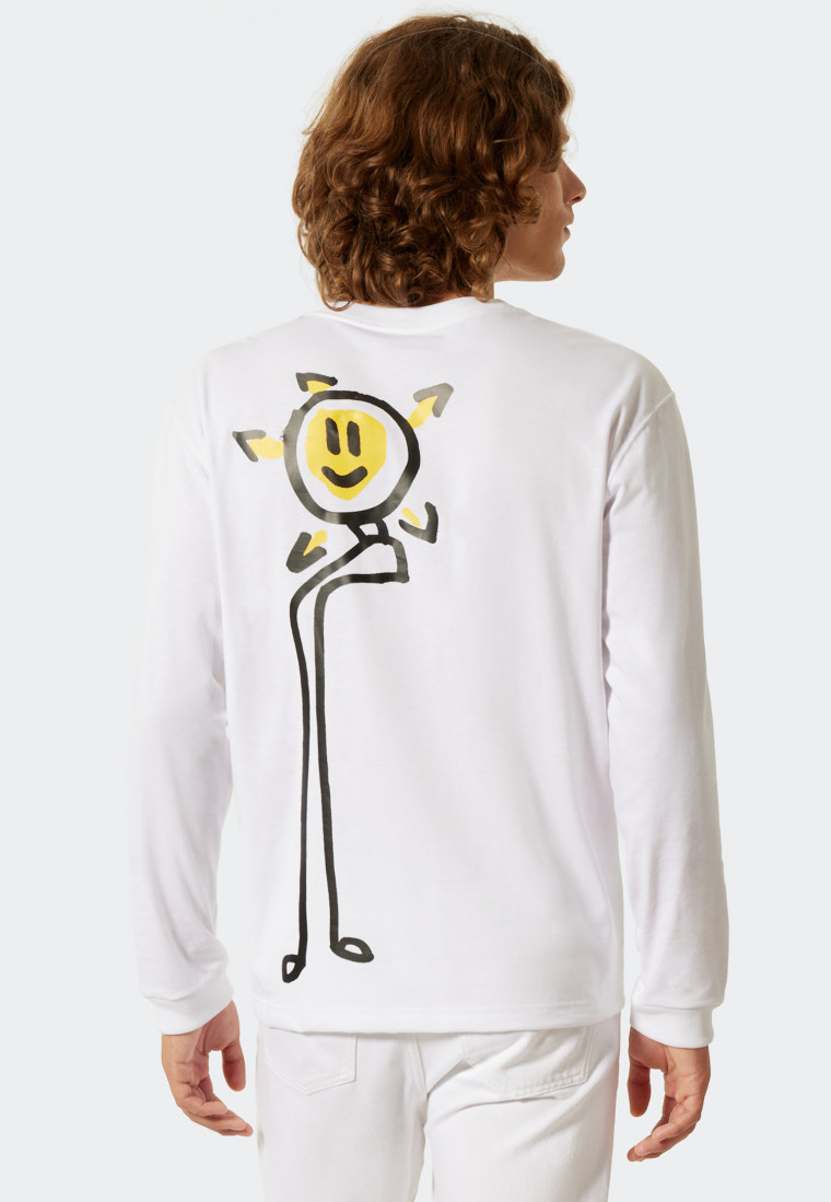 T-shirt blanc à manches longues - Art Edition by Noah Becker