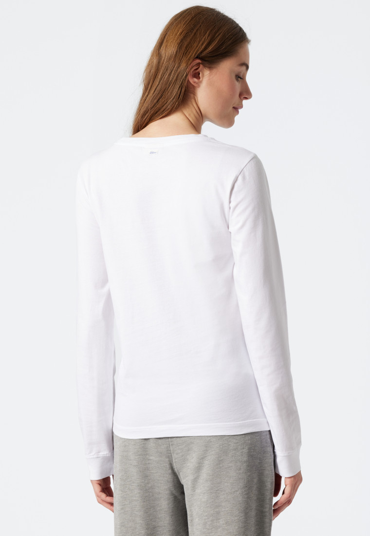 T-shirt à manches longues blanc - Revival Antonia