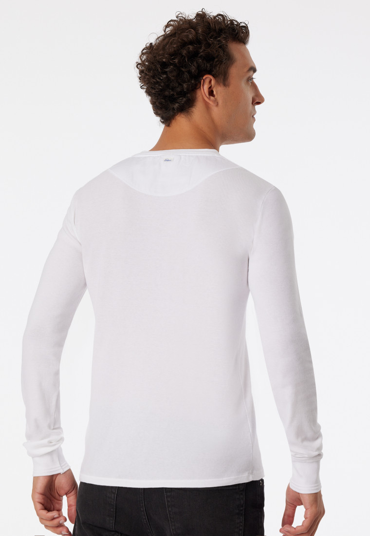 Shirt lange mouwen wit - Revival Karl-Heinz
