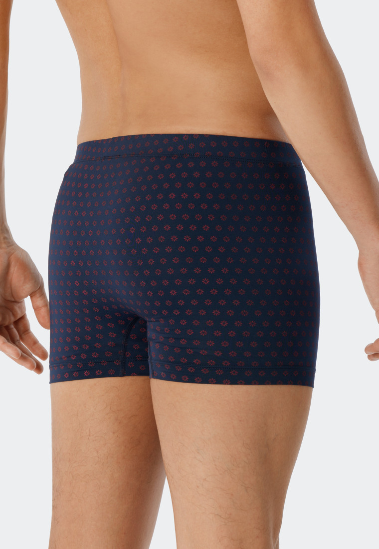 Shorts 2er-Pack Tactel® uni gemustert dunkelblau - selected! premium inspiration