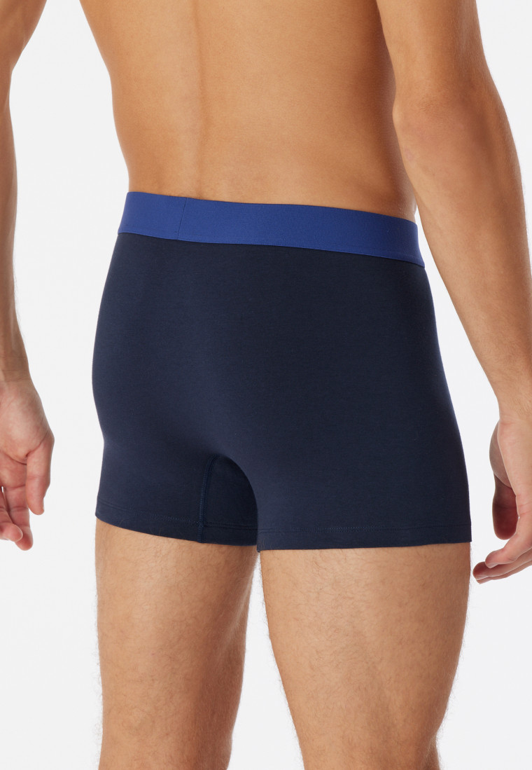 Boxer briefs 3-pack organic cotton woven elastic waistband multicolored - 95/5