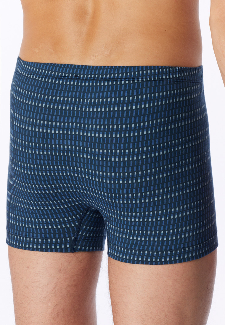 Aquablauwe short met patroon - 95/5