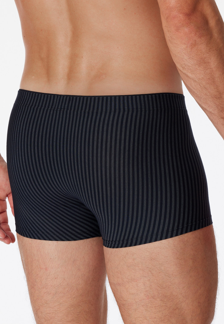 Blue and black striped boxer briefs - Long Life Soft