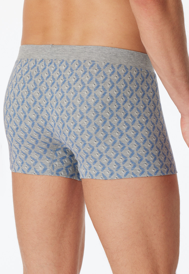 Shorts fine interlock patterned indigo - Fine Interlock
