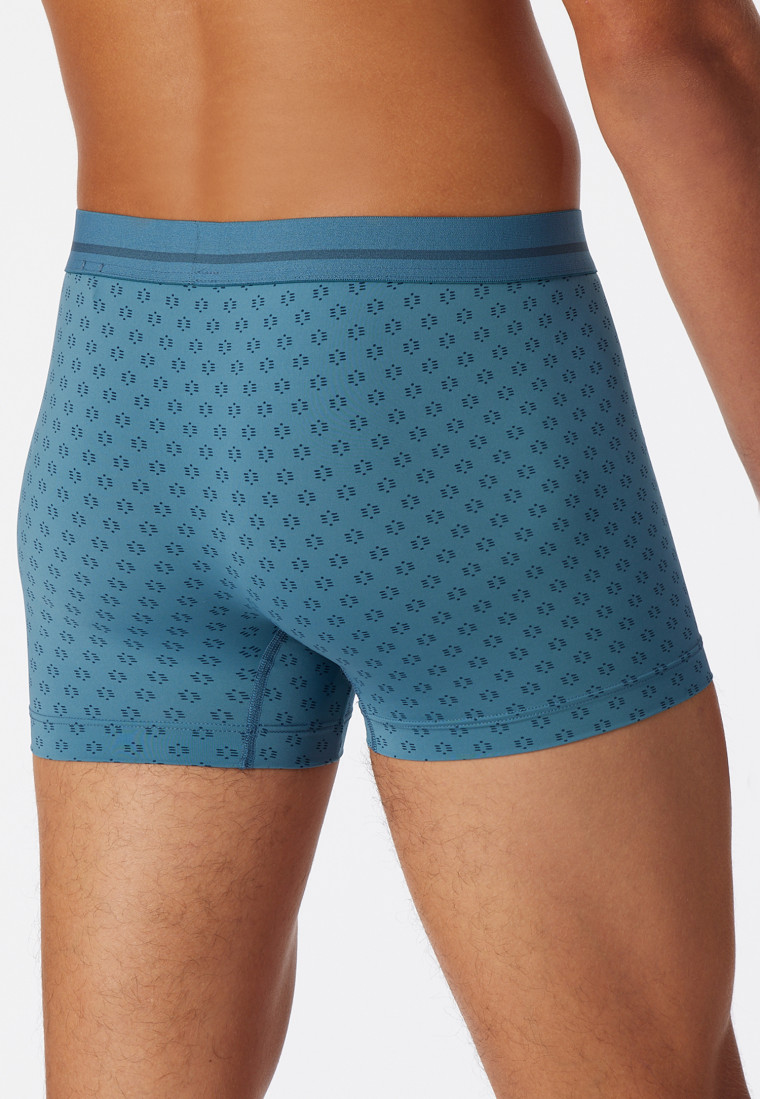 Boxer briefs micro fabric patterned petrol/dark blue - Pure Micro