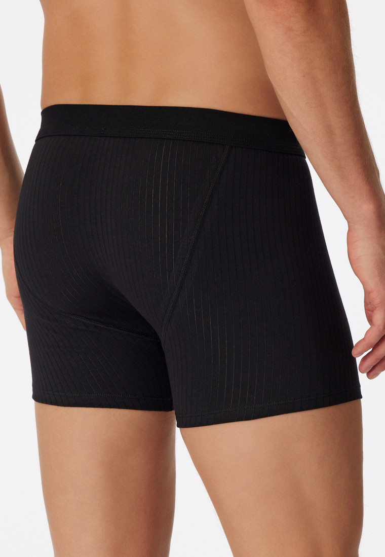 2er-Pack | mit Eingriff Authentic - SCHIESSER Shorts schwarz