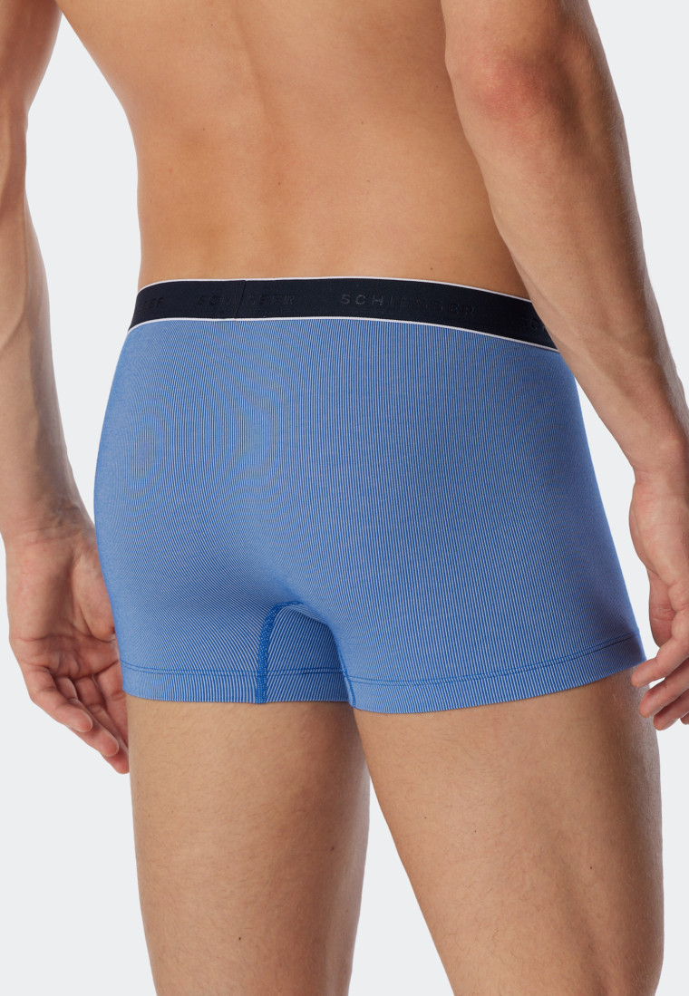 Shorts Modal gestreift aqua/weiß - Duality Function