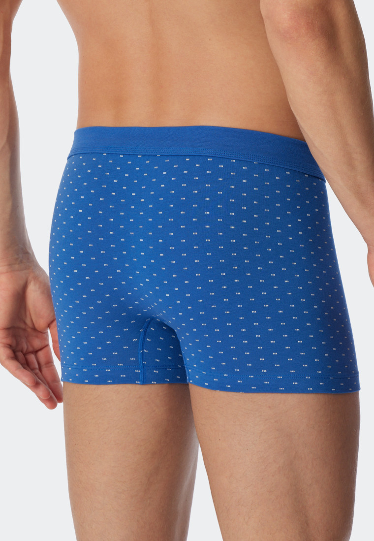 Shorts Organic Cotton gemustert aqua/schwarz - Fashion Daywear