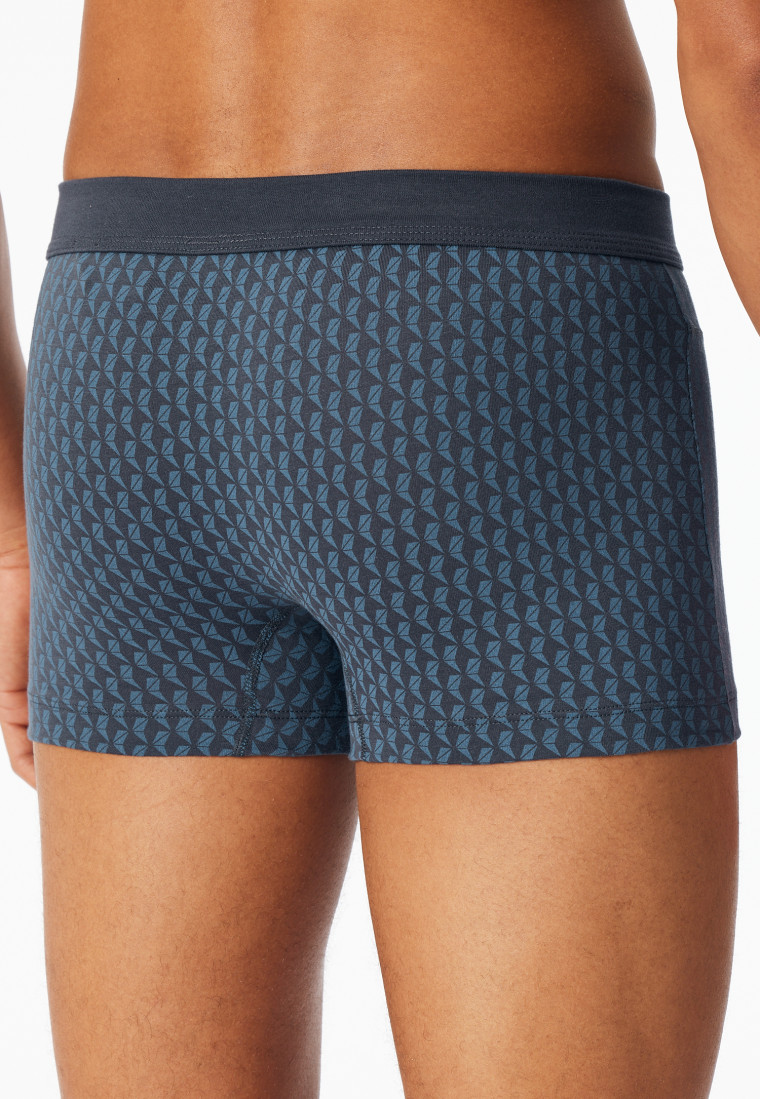 Shorts Organic Cotton patterned graphite - Comfort Fit
